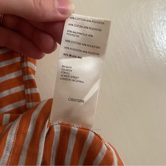 Free People - We The Free Halo Striped T-Shirt in copper XS - Picture 8 of 9